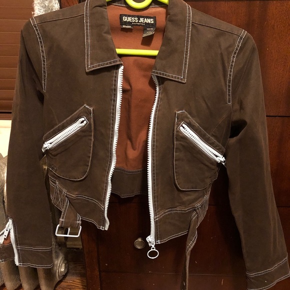 Guess Jeans Vintage Women’s Biker Jacket - Picture 2 of 14